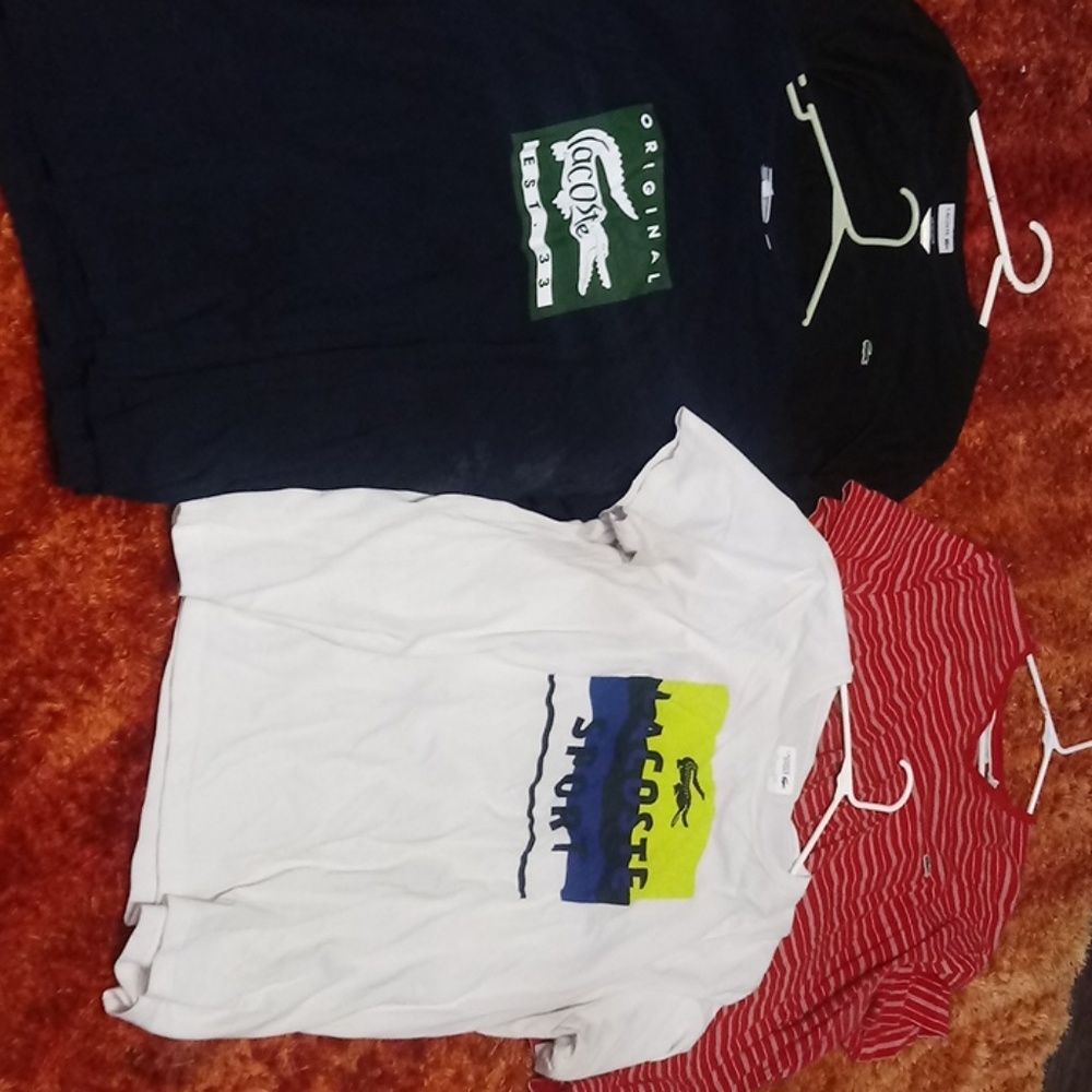 4 Lacoste mens. Shirts